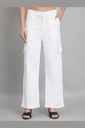 AngelFab Women Jean Relaxed Fit High-Rise Clean Look Cotton Jeans