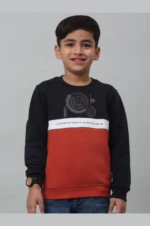 CANTABIL Boys Colourblocked Fleece Sweatshirt