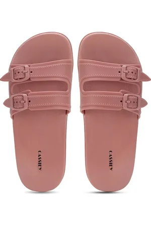CASSIEY Women Buckle Detail Sliders