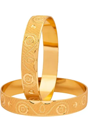 Shivansh Set Of 2 Gold-Plated Bangle