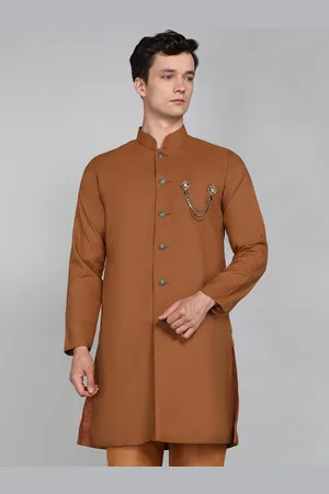 Avaeta Mandarin Collar Sherwani With Trouser