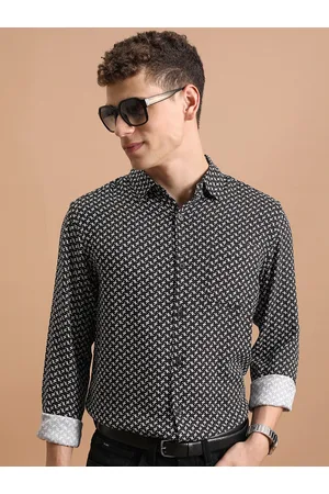 Ketch Men Regular Collar Full Sleeve All Over Printed Shirt