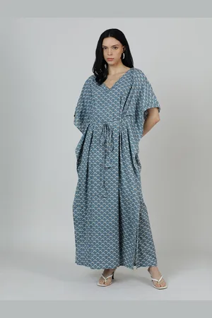 mackly Floral Printed Flared Sleeve Maxi Dress