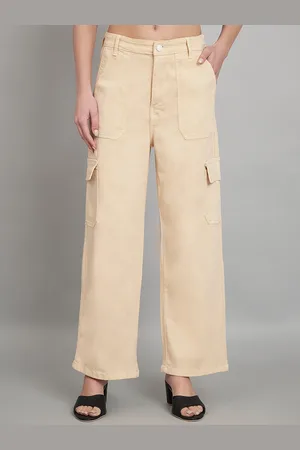 AngelFab Women Jean Relaxed Fit Mid-Rise Coloured Shade Clean Look Cotton Jeans