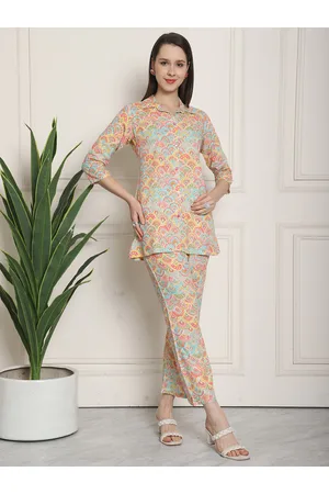 Buy Haute And Humble Printed Tunic With Trousers Co Ords - Co Ords for  Women 26758154 | Myntra