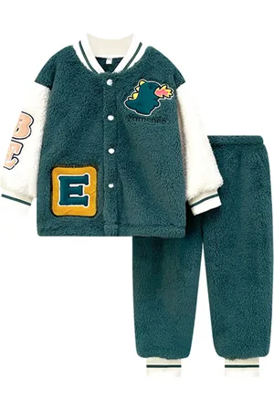 Stylecast Boys Green & White Colourblocked Top with Pyjamas