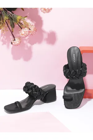Corsica Women Block Sandals with Braided Strap