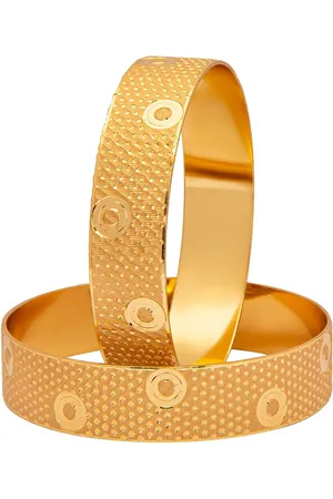 Shivansh Set Of 2 Gold-Plated & Toned Traditional Bangles