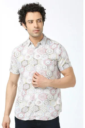 VALEN CLUB Ethnic Motifs Printed India Slim Fit Pure Cotton Casual Shirt