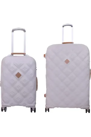 It luggage fashionista discount natural hard shell suitcase