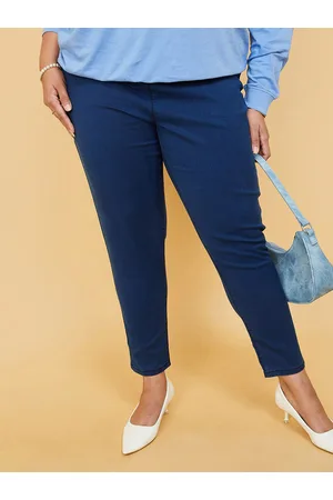 Max Collection Women Plus Size Clean Look Jeans