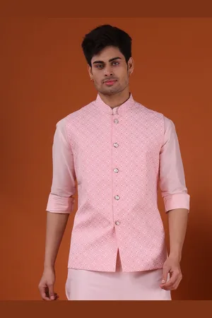 SHIWAM ETHNIX Geometric Printed Pure Cotton Nehru Jacket