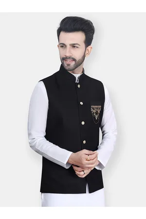 Avaeta Embellished Mandarin Collar Nehru Jacket