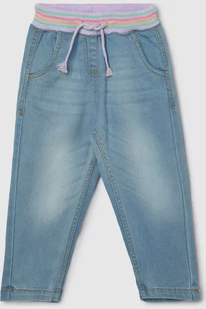 Max Collection Girls Light Fade Pure Cotton Jeans