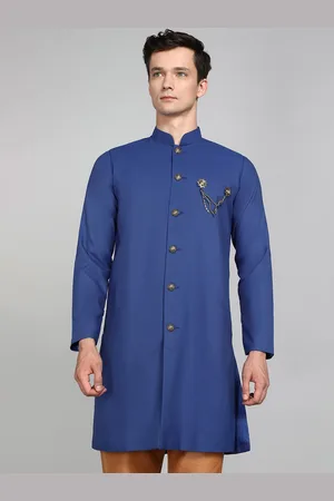 Avaeta Mandarin Collar Sherwani With Trouser