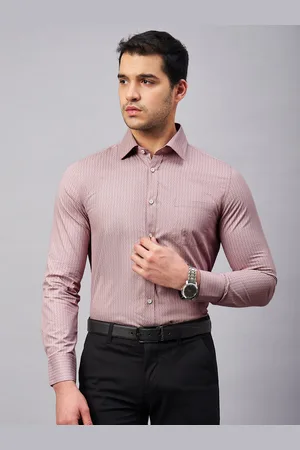 LOUIS STITCH Geometric Printed Comfort Opaque Formal Shirt