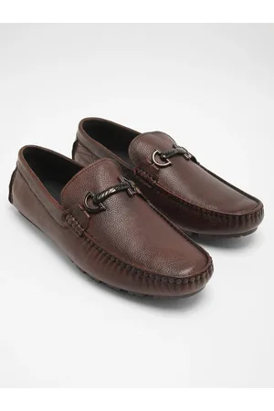 The Bear House Men Embellished Detail Leather Loafers