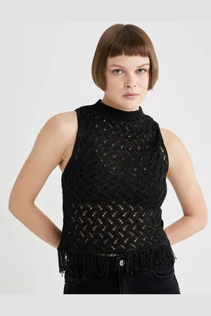 DeFacto Self Designed High Neck Top