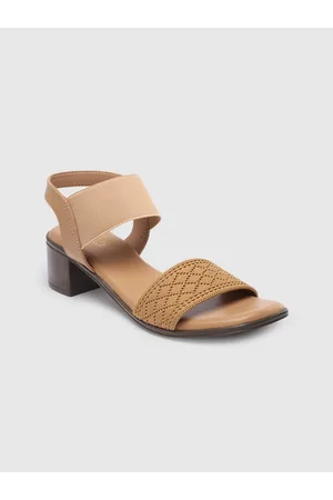 Inc 5 Women Geometric Textured Block Sandals