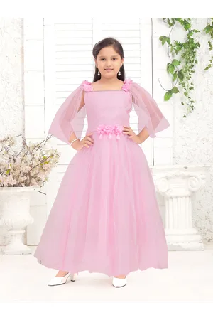 Buy Aarika Girls Black Self Design A Line Dress - Dresses for Girls 2091233  | Myntra