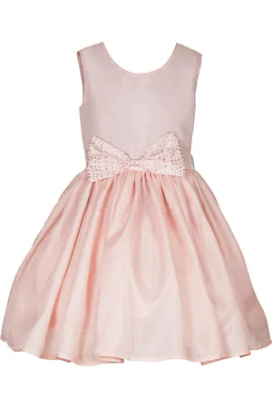 BAESD Girls Satin Fit & Flare Opaque Party Dress