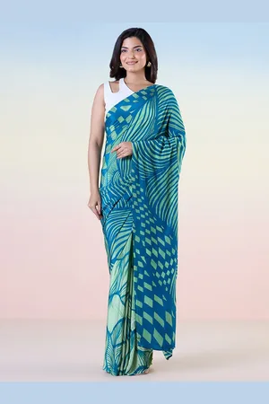 Liva Abstract Printed Saree