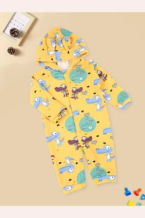 MeeMee Infants Dino Printed Rompers