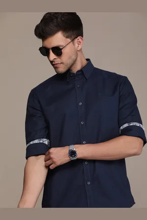 French Connection Men Pure Cotton Slim Fit Casual Shirt