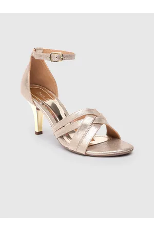 Buy Now Women White Embellished One-Toe Block Heels – Inc5 Shoes