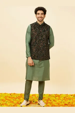 Buy Manyavar Men's Nehru Jacket (JAC203-307_Maroon_S) at Amazon.in