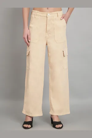 AngelFab Women Jean Relaxed Fit High-Rise Clean Look Jeans