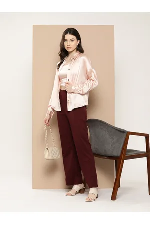 Chemistry Women Satin Casual Shirt with Top