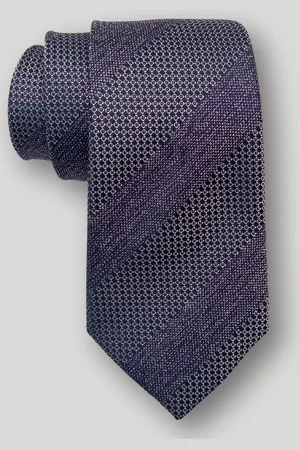 The Tie Hub Men Woven Design Silk Broad Tie