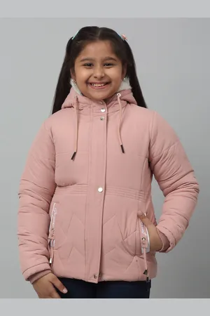 CANTABIL Girls Hooded Faux Fur Trim Lightweight Padded Jacket