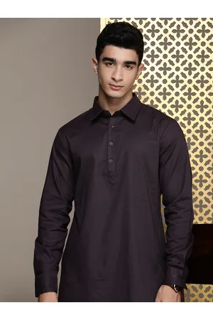 House of Pataudi Self Design Regular Pure Cotton Jashn Kurta with Salwar