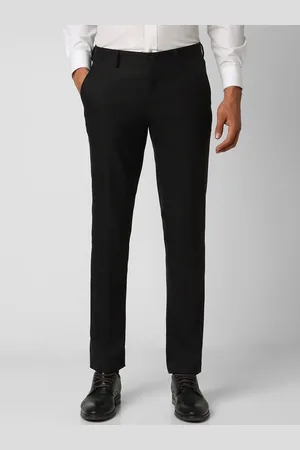 V Dot Men Slim Fit Formal Trousers