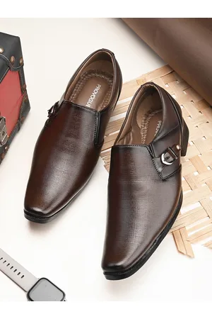 Provogue Men Textured Slip-On Shoes