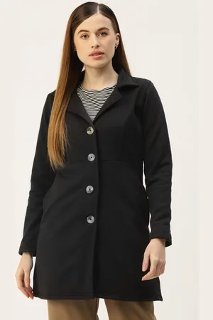 BRINN Notched Lapel Collar Single-Breasted OverCoat