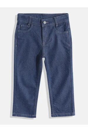 HERE&NOW Boys Mid-Rise Clean Look Stretchable Jeans