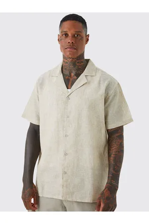 Boohoo Pure Cotton Oversized Revere Shirt