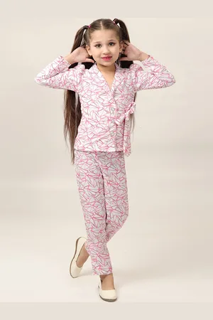 BAESD Girls Printed Top With Trousers