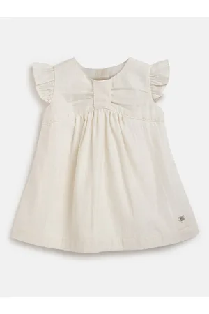 chicco Infants Girls Cap Sleeves Cotton A-Line Dress