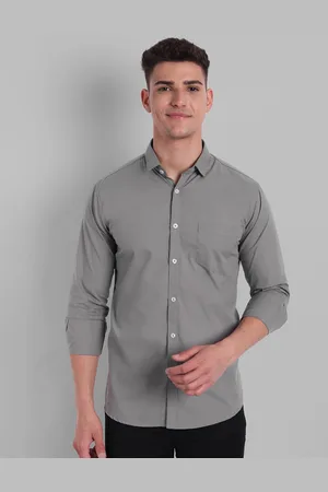 Majestic Spred Collar Long Sleeves Slim Fit Opaque Casual Shirt