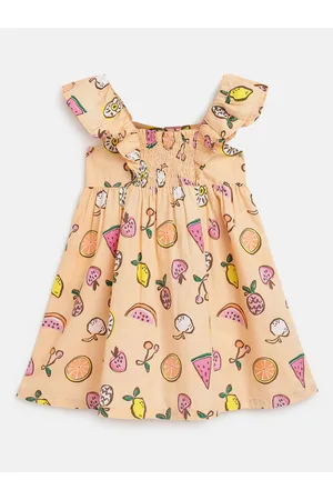 chicco Girls Graphic Printed Cotton Empire Dress