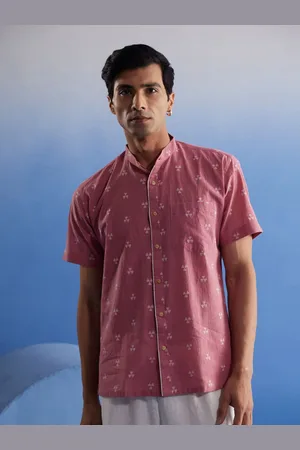 Vastramay Geometric Printed Premium Regular Fi Cotton Casual Shirt