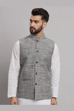 Latest Chikan Garments Mandarin Collar Nehru Jacket