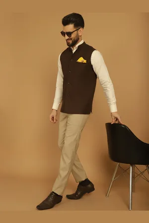 Even Mandarin Collar Woollen Nehru Jacket