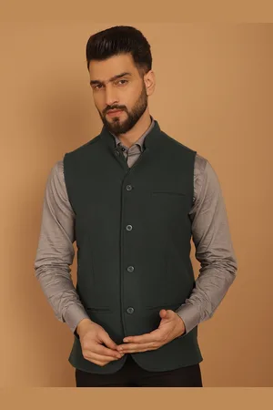 Even Mandarin Collar Woollen Nehru Jackets