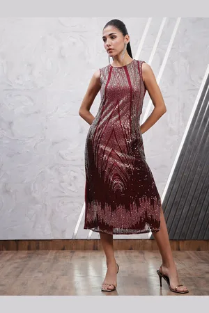 ATHENA Embellished Sleeveless Sheath Dress