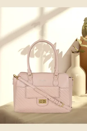 Carlton London Structured Satchel Bag with Quilted
